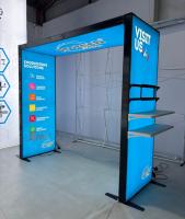 Caisson lumineux en toile OEM pour toile de fond rétroéclairée par LED Caisson lumineux en tissu LED autoportant
