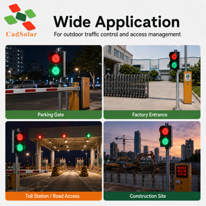 <span class=keywords><strong>Feux</strong></span> <span class=keywords><strong>de</strong></span> <span class=keywords><strong>signalisation</strong></span> routière intelligents sans fil CadSolar Solar Emergency Smart 300MM à commande à distance LED - Product Image 3