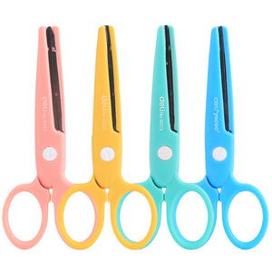 Deli Childrens Origami Scissors 123mm Micro Tip Safety Blade For Students And Kindergarten Use - Product Image 5