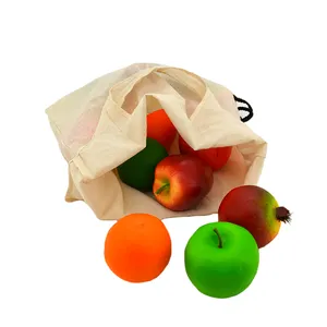 Tas Belanja Lipat Ramah Lingkungan, Tas Belanja untuk Belanja Harga Murah Penyimpanan Ramah Dapat Digunakan Kembali Supermarket Katun