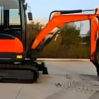 Mini-excavatrice compacte avec moteur Yanmar, chenilles hydrauliques, garantie 1 an, pour travaux municipaux, agricoles et de construction