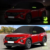 Bonne qualité noir hiver coupe-vent Durable toit de voiture couvre demi-haut bâche de voiture Protection solaire