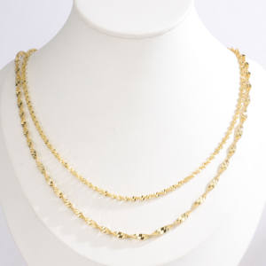 Collar de Cadena de Fruta Estrellada de Oro de 14K Brillante para Mujer, Cadena de Clavícula Minimalista de Lujo, Cadena Versátil para Combinar en Capas - Product Image 6