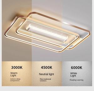 Lámpara LED Moderna sin Aspas con Cuerpo de Hierro y Ventilador, Motor de CA Silencioso para Baño, Interruptor de Control Remoto, Regulable - Product Image 2