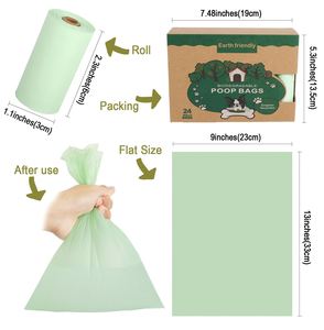 Sacs à déjections canines Juicepet, 180 unités, EPI 0,015 mm d'épaisseur, 23x33 cm, écologiques, compostables, style coupé - Product Image 4