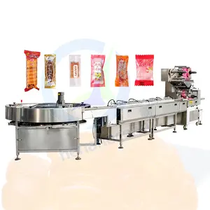 OCEAN Cotton Candy Form Fill Seal Horizontal Sachet Automatic Lollipop Pack Wrapping Food Bar Machine