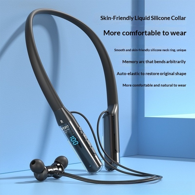 2026 Cross-border for 5.3 Neckband Stereo Smart Noise Reduction IPX5 Waterproof Sports In-ear Wireless Headphones