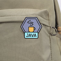 Épinglette en émail sur le thème du café Java pour veste, sac à dos et tenue quotidienne, accessoire de décoration de mode
