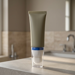 Tube souple en plastique personnalisé avec logo, vide, pour fond de teint, baume liquide, rouge à lèvres, avec tête de brosse flottante pour les soins de la peau - Product Image 2