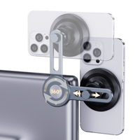 Conception pliable de support de voiture magnétique d'alliage d'aluminium durable pour le téléphone commode tenant tandis que sur-le-vont