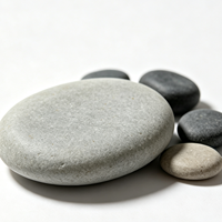 Piedras Naturales Pulimentadas para Pintar, Piedras Planas Lisas Grises de Grado Artesanal para Manualidades Creativas y Decoración