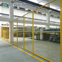 Clôture métallique de sécurité pour entrepôt d'usine, panneaux de clôture isolante pour atelier, clôtures de sécurité thermolaquées
