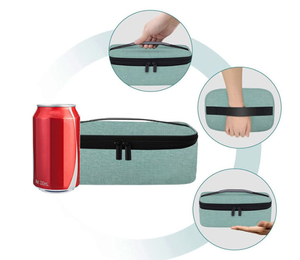 Mini Lunchbox Portable Cooler Bags for Outdoor Activities Small Lunch Bag Letter Pattern Insulated Lunch Box - Product Image 1