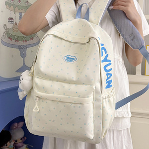 New polka dot creative cute simple high-appearance fresh fashionable personality durable wear-resistant versatile <b>backpack</b> - Product Image 3