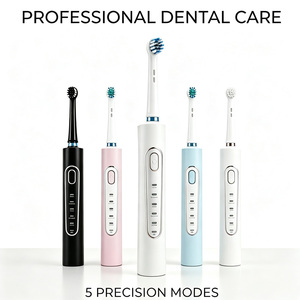 Set de Cuidado Bucal Portátil, <span class=keywords><strong>Cepillo</strong></span> de Dientes Eléctrico Sónico, <span class=keywords><strong>Irrigador</strong></span> Bucal, 5 Modos, IPX7 Impermeable, Hilo Dental Eléctrico - Product Image 2