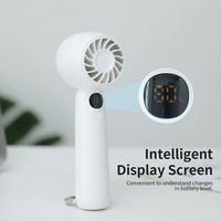 IMYCOO Nouveauté Ventilateur Portable Rechargeable Mini Ventilateur de Poche 1200mAh Batterie USB en Plastique pour Extérieur et Maison