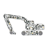 Vilebrequin 12200-96001 pour moteur Nissan PD6