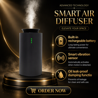 Machine intelligente de diffuseur de parfum de batterie sans eau Diiffuser d'arôme de voiture Nébuliseur d'air Usb