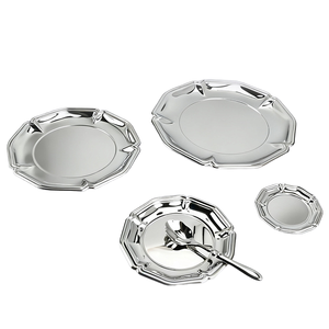 Plateau de service rectangulaire en métal poli, design nordique classique, fait main, luxe, émail blanc, plateau à fromage, passe au lave-vaisselle - Product Image 1
