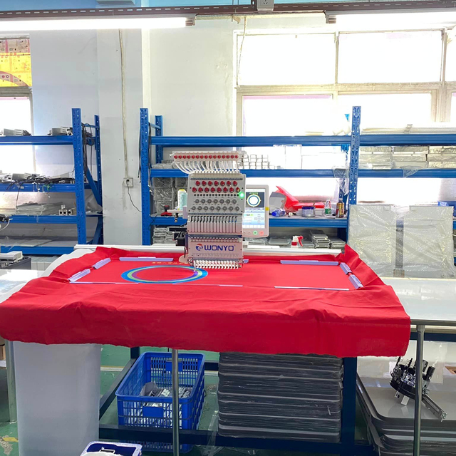 Large Automatic One Head Multi Needle Flat Computerized Embroidery Machine with a Big Working Area of 500-1200 mm