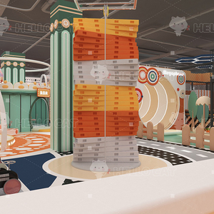 Équipement de terrain de jeu intérieur personnalisé pour enfants avec toboggan, fosse à balles, aire de jeux souple et château gonflable - Product Image 6