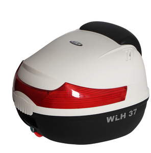 Aluminium Motorfiets Topkoffer Achter Bagagedoos Met Helmkoffer Pp Materiaal Voor Voedselbezorging - Product Image 1