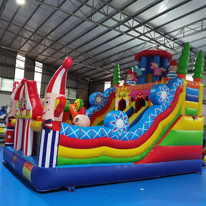 Château gonflable coloré brillant en PVC, équipement d'amusement intérieur, toboggan, magnifique château gonflable pour enfants - Product Image 4