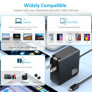 Chargeur rapide USB-C GaN PD 65W avec protection OTP pour ordinateur portable et téléphone - Adaptateur d'alimentation électrique universel - Product Image 4