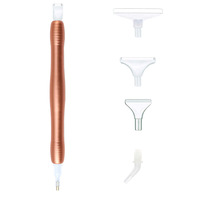 Stylo de pointillage métallique, 6 têtes de rechange multicolores, 12 cm, pour peinture diamant 5D DIY, outils et accessoires pour nail art, vente en gros