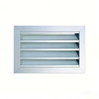 Stores à lamelles sur mesure en aluminium avec cadre en aluminium et verre fixe pour fenêtres à lamelles de maison