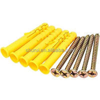 Tuyau d'expansion en plastique 6X30mm meilleurs ancrages en plastique bouchons à clous pour vis