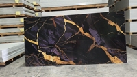 Feuille murale décorative en PVC Panneau mural en PVC en marbre Panneau mural UV
