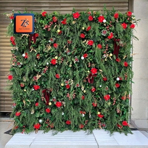 Red Berry Hoa Hồng Nhân Tạo Faux Hoa Sắp Xếp Giáng Sinh Bạch Đàn Cây Cây Thông Nón Tuyết Cho Phục Sinh Cho Mùa Thu Mùa Đông - Product Image 4