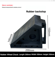Cale de roue en caoutchouc vulcanisé antidérapante noire Modèle TY-ZTR06 Dimensions 200*100*150mm pour empêcher le véhicule de rouler