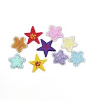 Patchs brodés auto-adhésifs en forme de nœud et de fleur, appliques pour vêtements de poupée, décoration de vêtements DIY, réparation, étiquettes brodées