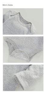 Body Unisex in Cotone a Manica Lunga Tuta alla Moda per Neonato Set di <span class=keywords><strong>Abbigliamento</strong></span> per Bambino e Bambina per la Stagione Autunnale Vendita all'Ingrosso - Product Image 6