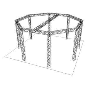 Giàn nhôm 300mm cho bộ phim sân khấu & vỏ phần cứng gian lận cho hệ thống giàn sân khấu - Product Image 2