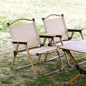 Chaise pliante portable pour camping, pique-nique, design <span class=keywords><strong>Kemit</strong></span>, structure en acier inoxydable et aluminium, chaise de salle à manger, chaise de parc, chaise d'extérieur - Product Image 6