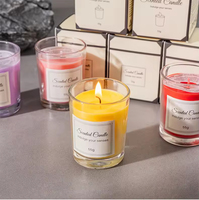 Velas Aromáticas de Alta Gama, sin Humo, para Bodas, Velas Aromáticas de Lujo en Vaso de Vidrio, Velas Aromáticas de Cera de Soya sin Humo, Set de Regalo