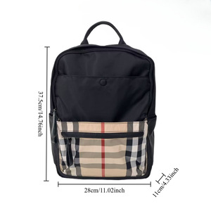 Mochila a cuadros de diseñador de moda, bolso escolar, bolsos cruzados, bolsos de hombro para mujer, bolsos de algodón, bolsos de viaje para deportes al aire libre - Product Image 3