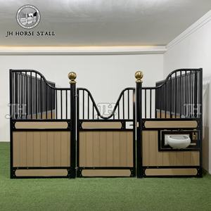 प्रमाणन फार्म घुड़सवारी स्थिर थोक उत्पादों के घोड़े के उपकरण गैर विषैले पाउडर लेपित सतह के साथ ठोस घोड़े के स्टॉल - Product Image 6