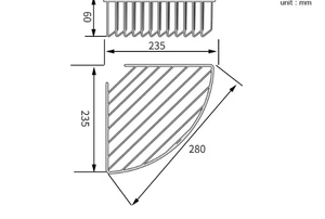 Mensola Angolare <span class=keywords><strong>in</strong></span> <span class=keywords><strong>Metallo</strong></span> <span class=keywords><strong>per</strong></span> Doccia, Montaggio a Parete, Colore Oro Spazzolato - Product Image 5