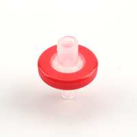 Filtre seringue stérile jetable en PTFE 25 mm 0,22 μm pour la préparation d'échantillons en solution aqueuse