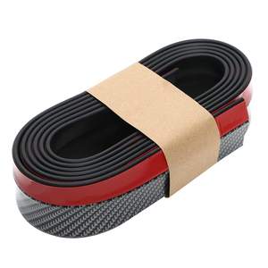 Kits de carrosserie en fibre de carbone noire Protecteurs de bande de lèvre de <span class=keywords><strong>pare</strong></span>-chocs avec <span class=keywords><strong>pare</strong></span>-chocs de porte comprenant une lèvre en <span class=keywords><strong>caoutchouc</strong></span> pour une <span class=keywords><strong>protection</strong></span> améliorée - Product Image 6