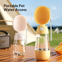 Bouteille d'eau portable pour chien, anti-fuite, distributeur de voyage pour animaux de compagnie, bouton poussoir à une main, grande capacité, pour promenades en extérieur