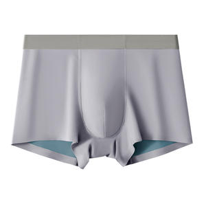 All'ingrosso della fabbrica 100-filo-Count da <span class=keywords><strong>uomo</strong></span> Modal media-Rise biancheria intima traspirante <span class=keywords><strong>senza</strong></span> <span class=keywords><strong>cuciture</strong></span> antibatterica slip <span class=keywords><strong>boxer</strong></span> da <span class=keywords><strong>uomo</strong></span> - Product Image 2