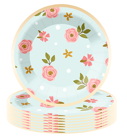 Assiette en carton de 7 pouces