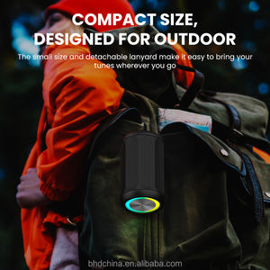 Haut-parleur Bluetooth <span class=keywords><strong>de</strong></span> poche édition 2025 TWS lanière sans enchevêtrement corps compact effets d'éclairage colorés haut-parleur extérieur - Product Image 2
