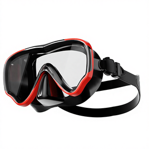 Set de máscara de buceo con tubo de respiración para hombres y mujeres, máscaras de buceo de silicona de marco grande - Product Image 3