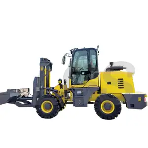 Rough Terrain Forklift Multifunctional 3.5t Mini Forklifts 4wd Fork 2 Stage Mast Triplex Mast Off Road Forklift